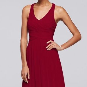 David’s bridal bridesmaid dress w10974 Apple sz0